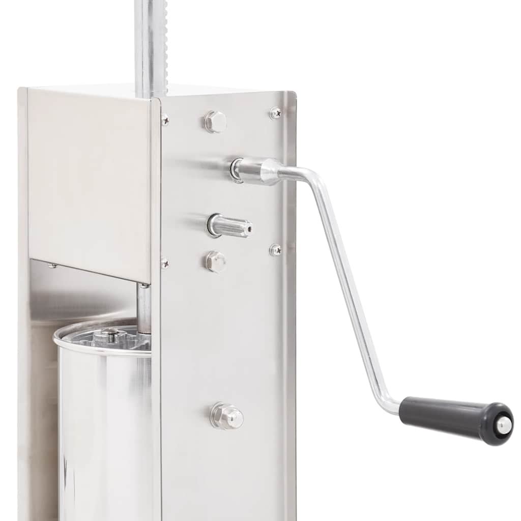 vidaXL Manual Sausage Stuffer Silver 5 L Stainless Steel 5