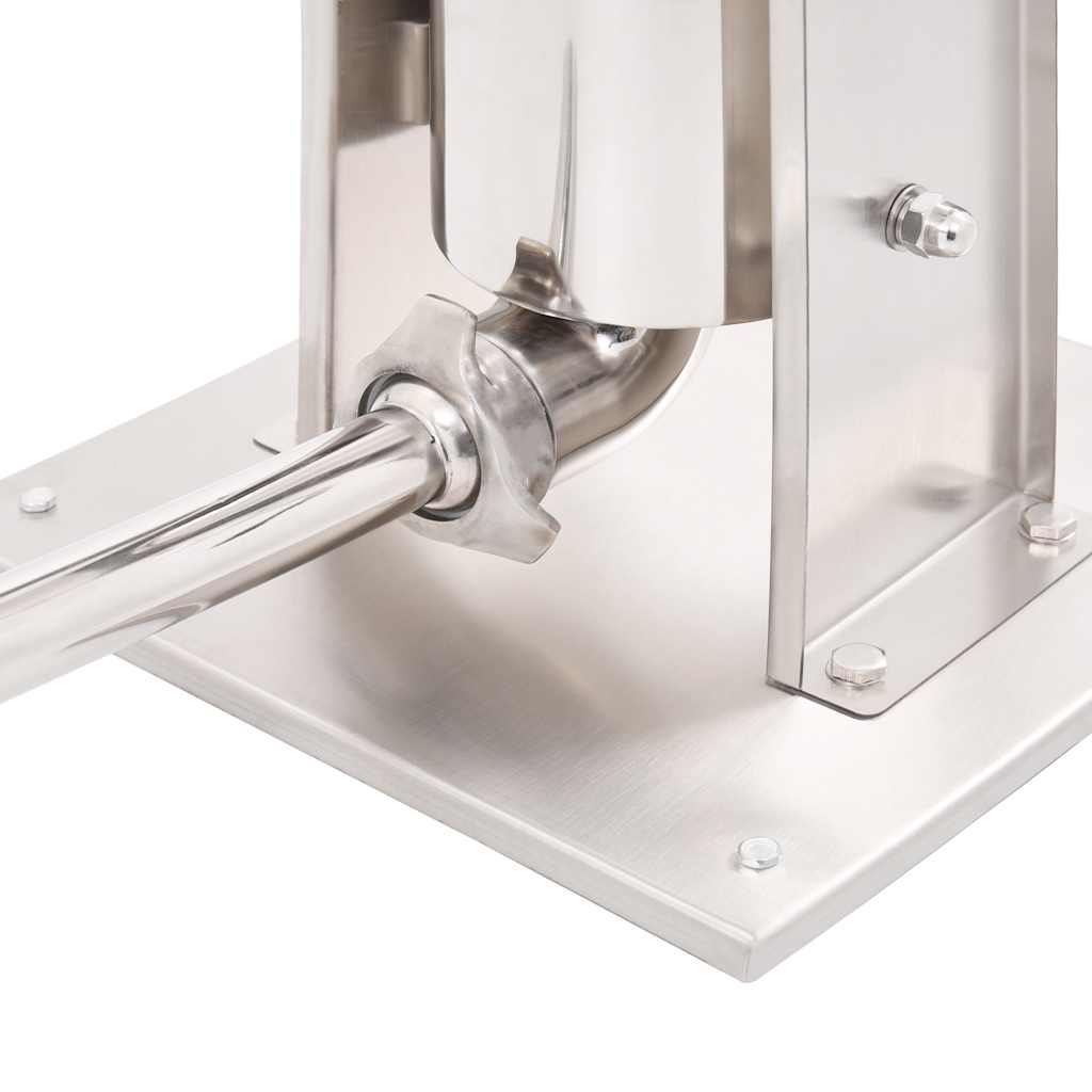 vidaXL Manual Sausage Stuffer Silver 7 L Stainless Steel 6