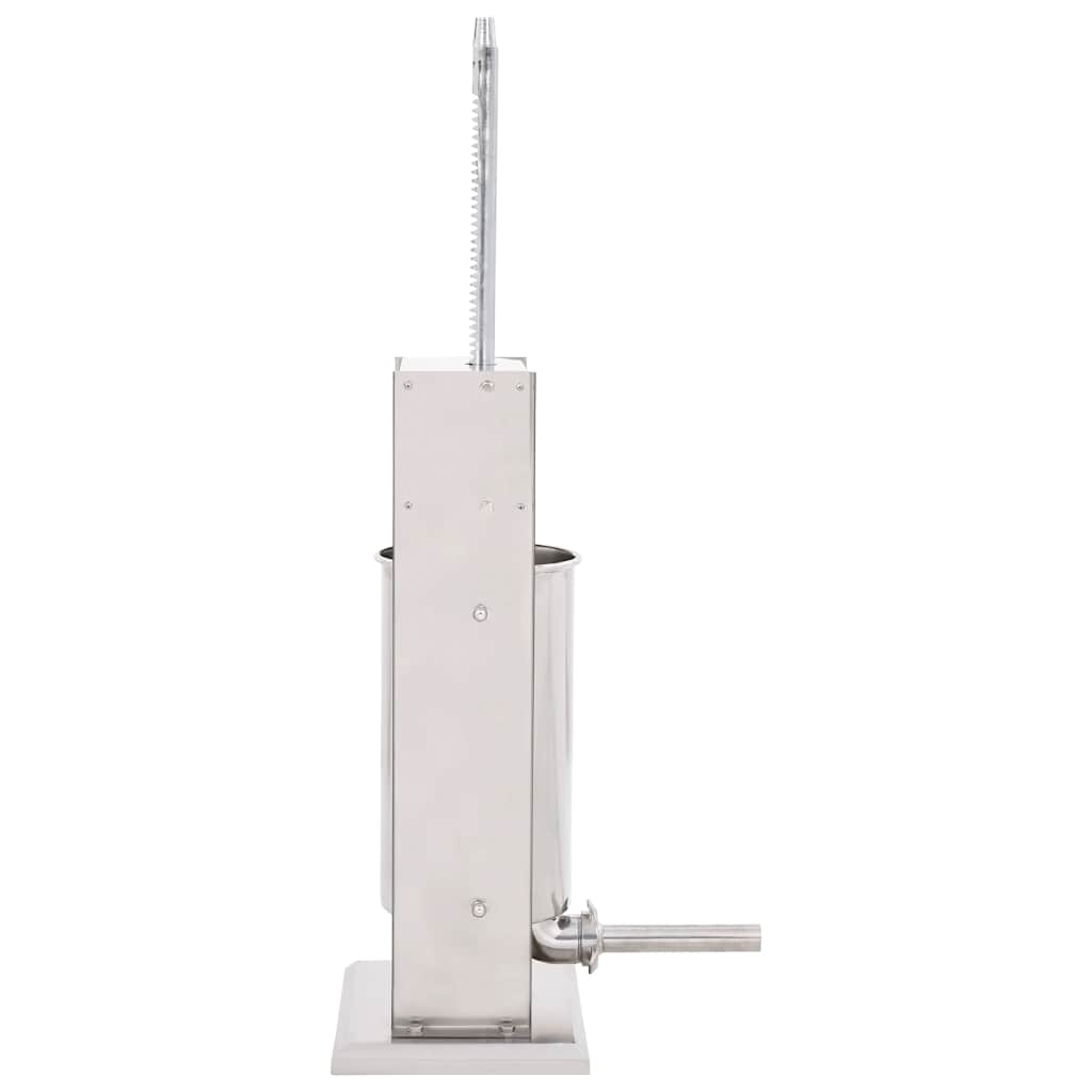 vidaXL Manual Sausage Stuffer Silver 15 L Stainless Steel 4