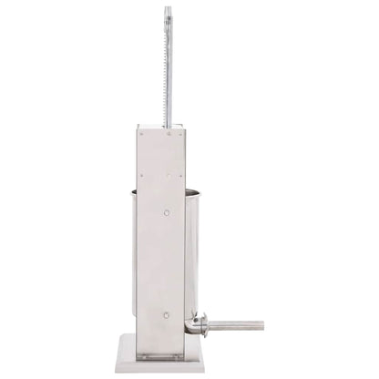 vidaXL Manual Sausage Stuffer Silver 15 L Stainless Steel 4