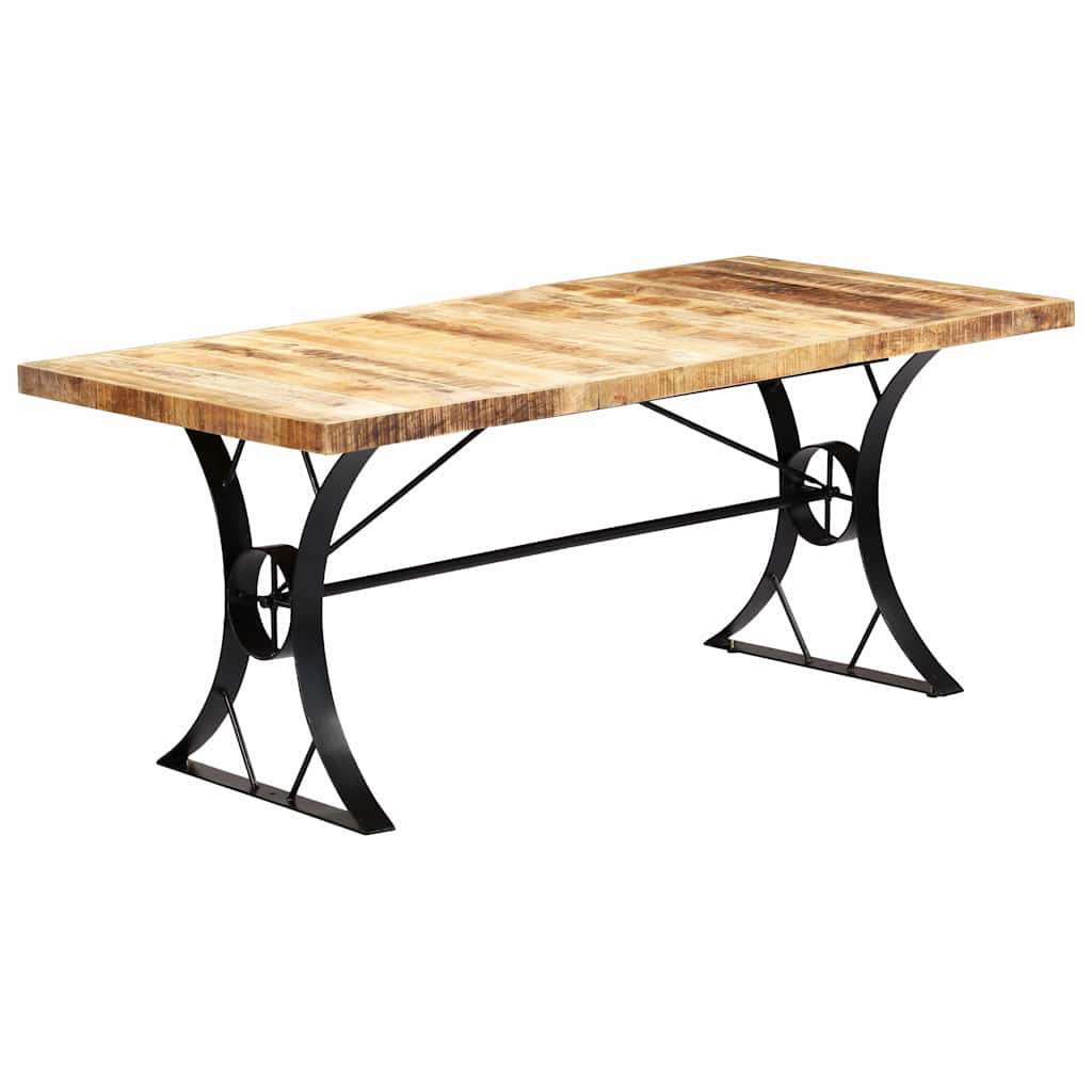 282766 vidaXL Dining Table 180x90x76 cm Solid Mango Wood 1