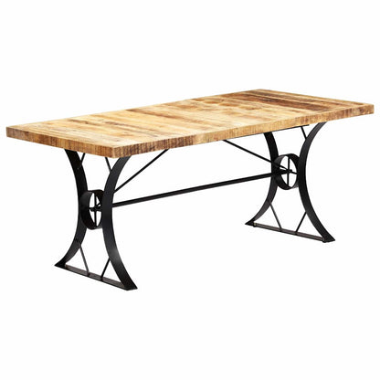 282766 vidaXL Dining Table 180x90x76 cm Solid Mango Wood 1
