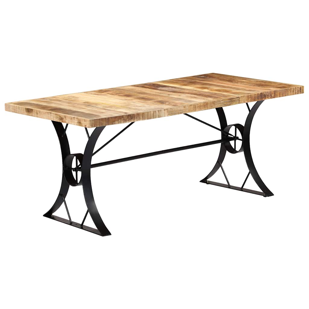 282766 vidaXL Dining Table 180x90x76 cm Solid Mango Wood 6