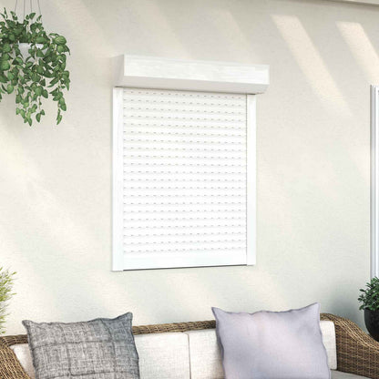 vidaXL Roller Shutter Aluminium and Polyurethane White