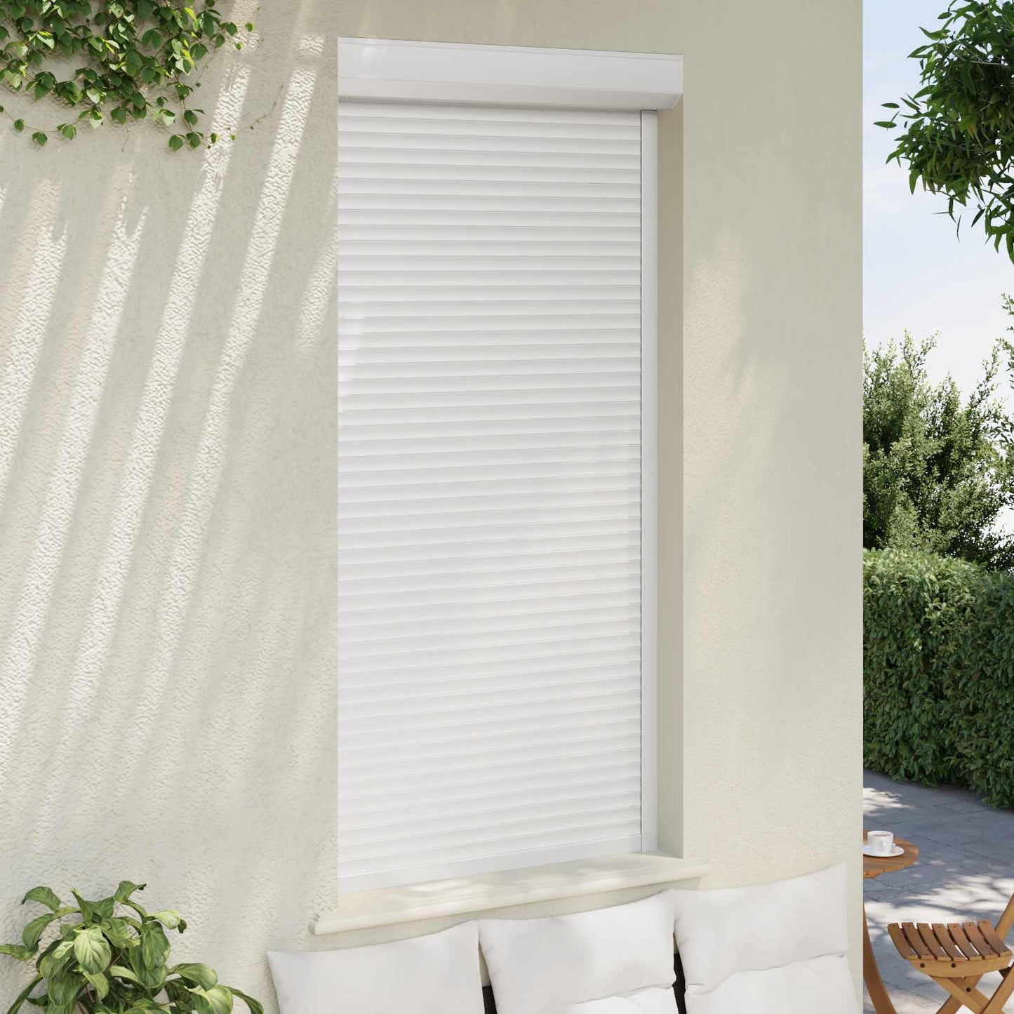 vidaXL Roller Shutter White 100 x 210 cm Aluminium and Polyurethane 3