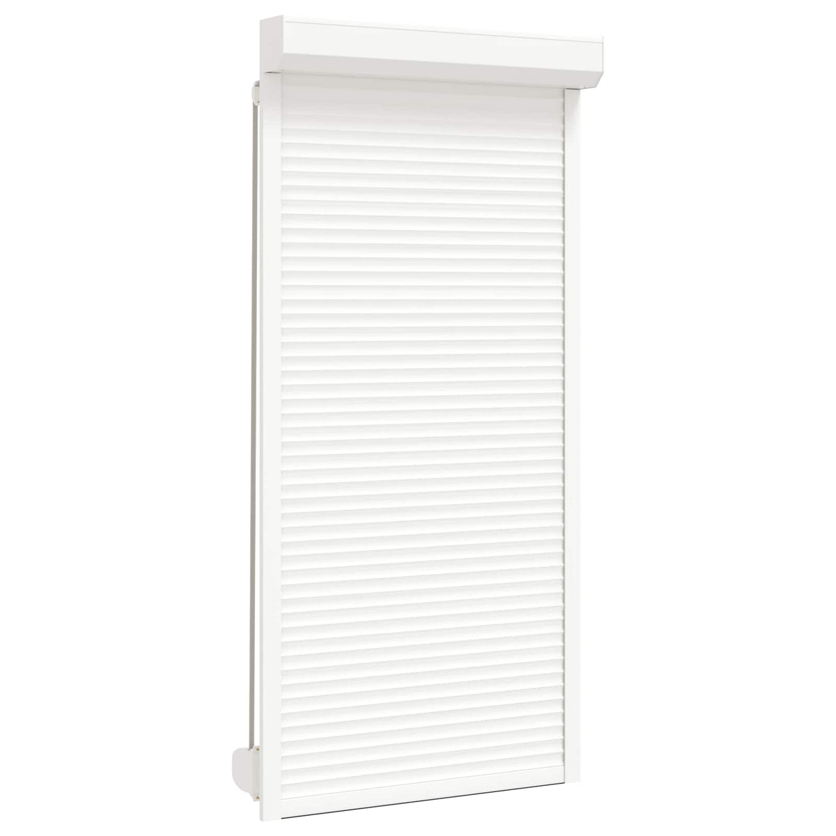 Roller Shutter Aluminium and Polyurethane White 100 cm 210 cm
