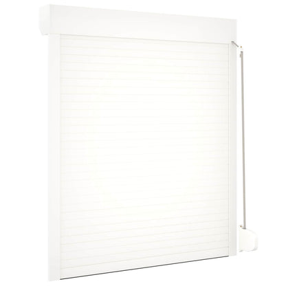vidaXL Roller Shutter White 110 x 130 cm Aluminium and Polyurethane 6