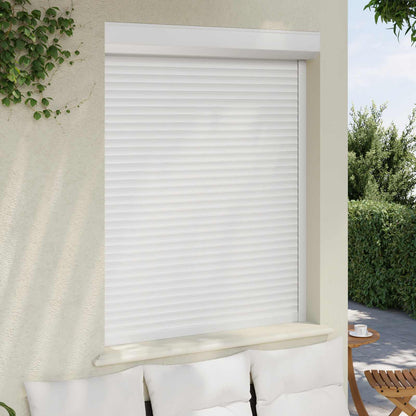 vidaXL Roller Shutter White 120 x 150 cm Aluminium and Polyurethane 3