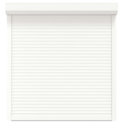vidaXL Roller Shutter White 130 x 140 cm Aluminium and Polyurethane 4