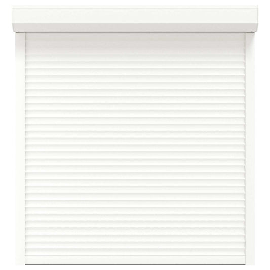 vidaXL Roller Shutter White 130 x 140 cm Aluminium and Polyurethane 4