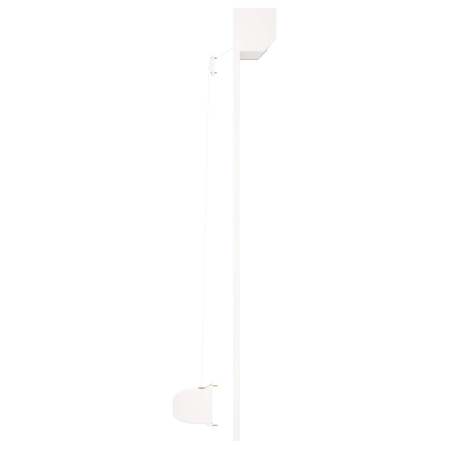 vidaXL Roller Shutter White 130 x 140 cm Aluminium and Polyurethane 5