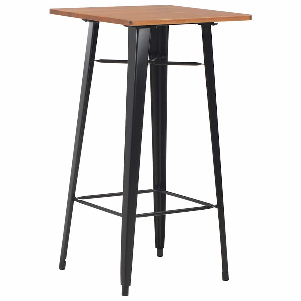 vidaXL 3 Piece Bar Set Steel Black 2