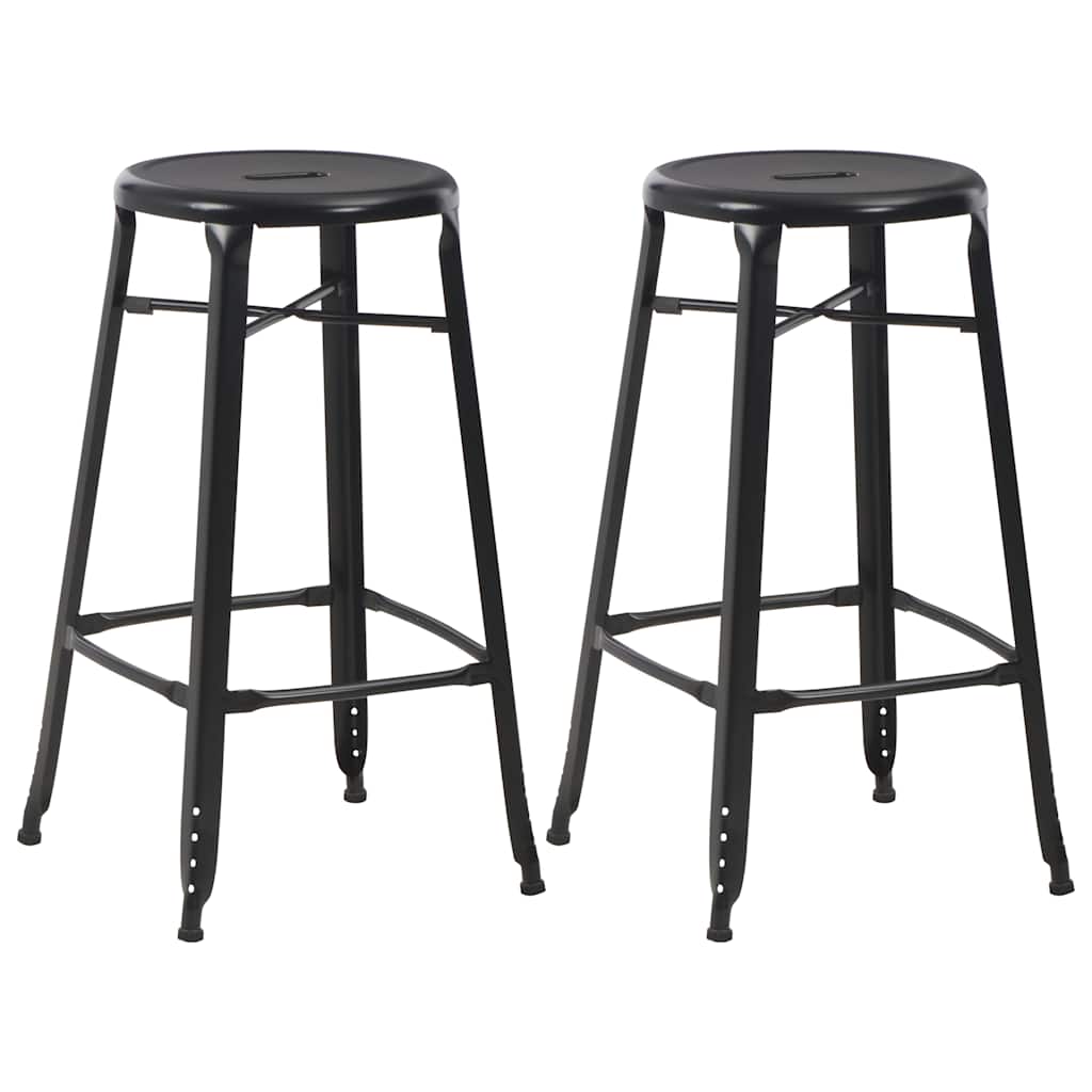 vidaXL 3 Piece Bar Set Steel Black 4