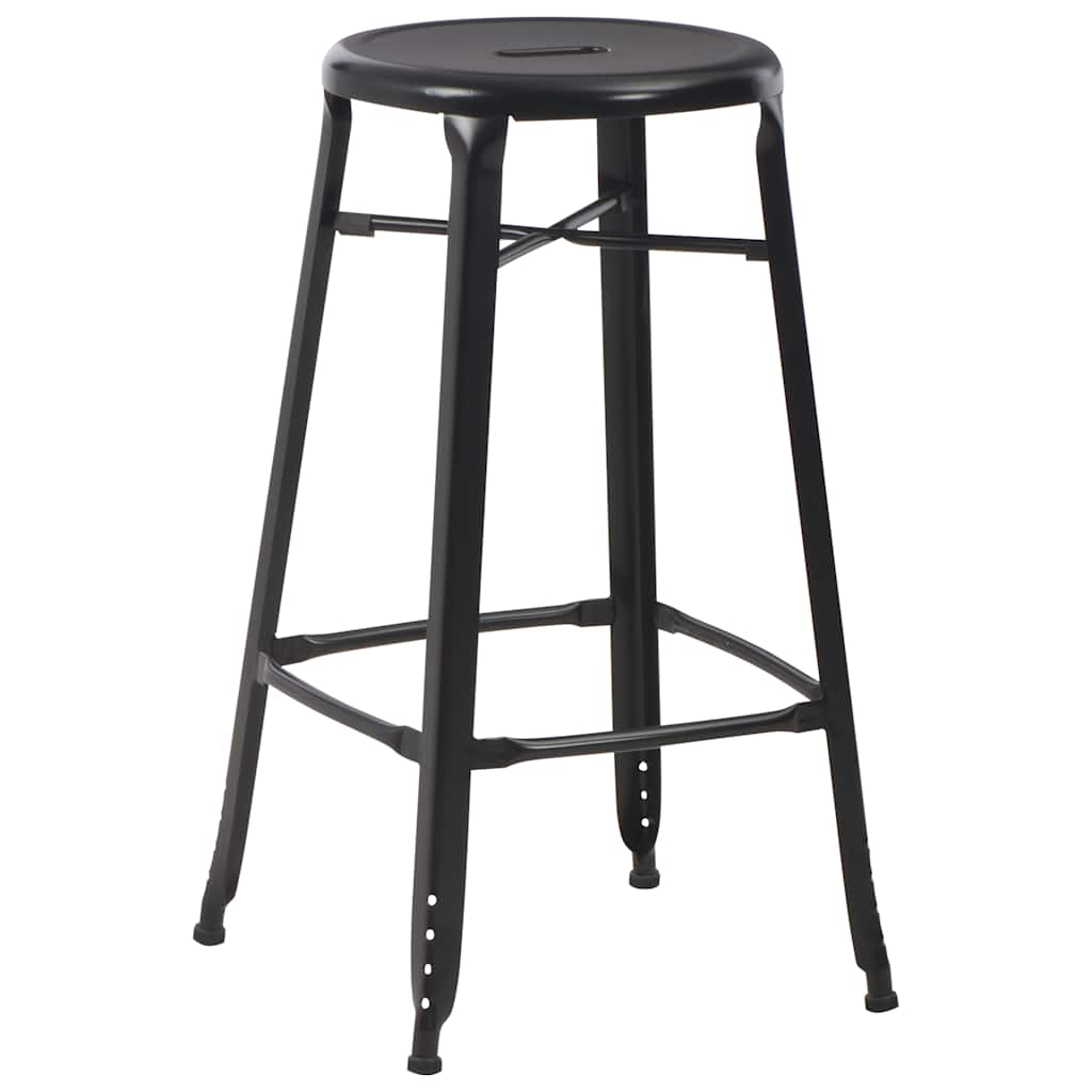 vidaXL 3 Piece Bar Set Steel Black 5