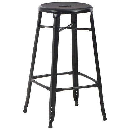 vidaXL 3 Piece Bar Set Steel Black 5