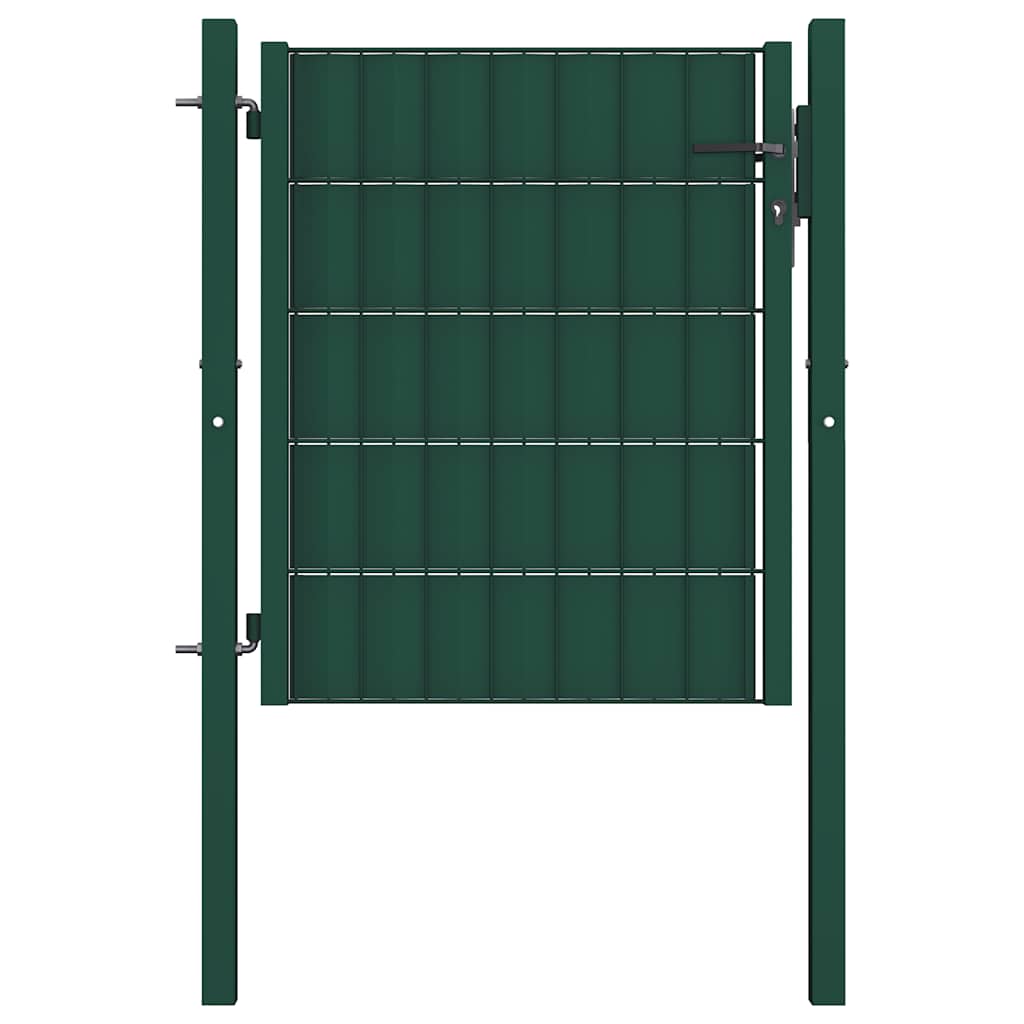 vidaXL Fence Gate PVC and Steel