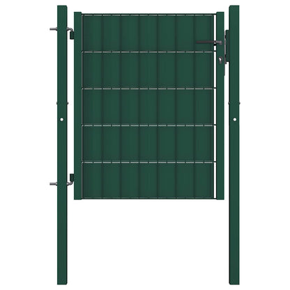 vidaXL Fence Gate PVC and Steel