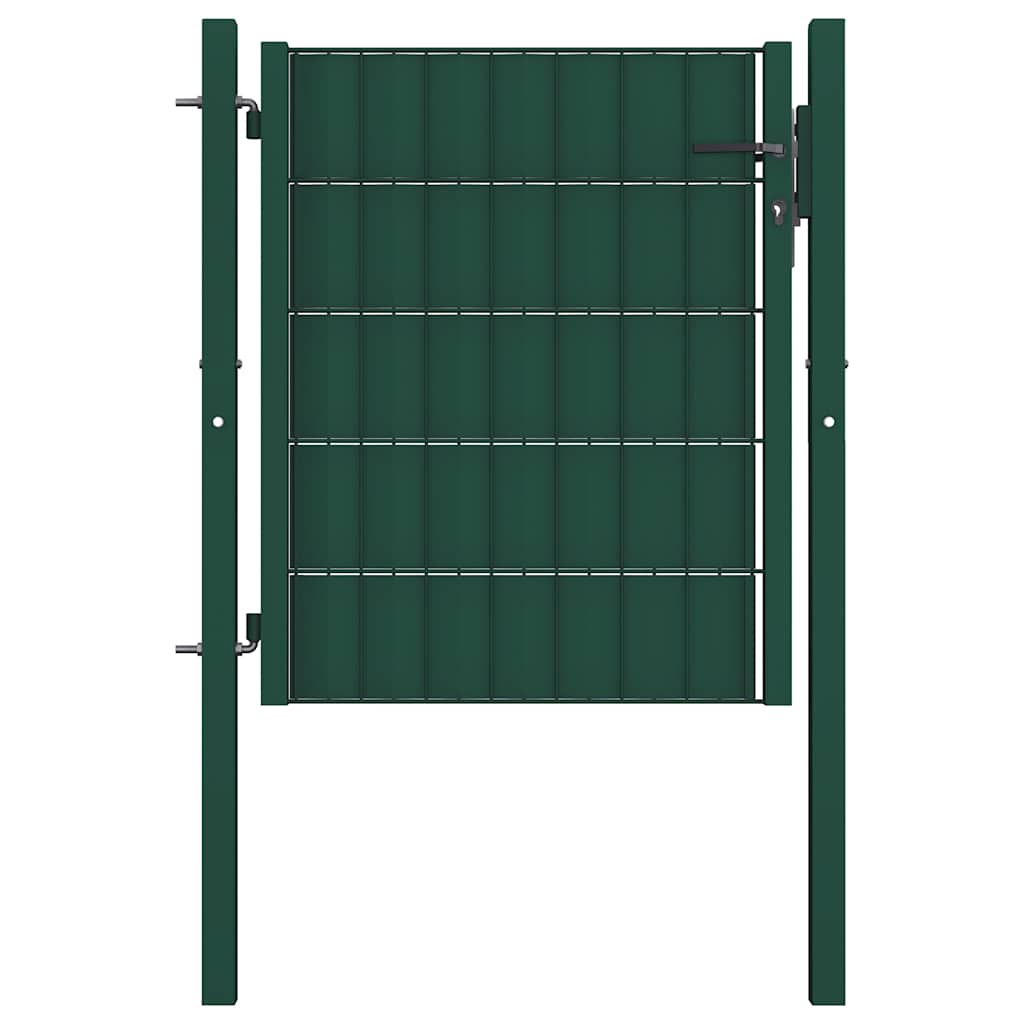 vidaXL Fence Gate PVC and Steel