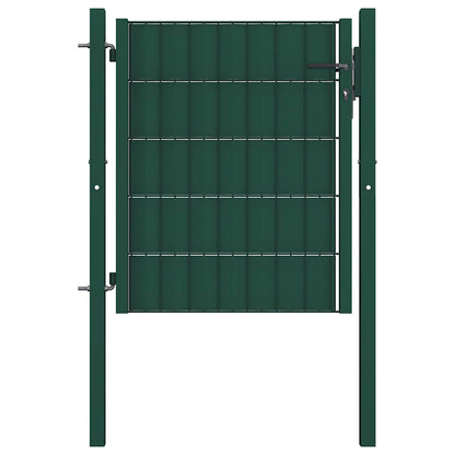 vidaXL Fence Gate PVC and Steel