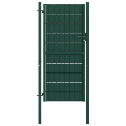 vidaXL Fence Gate PVC and Steel