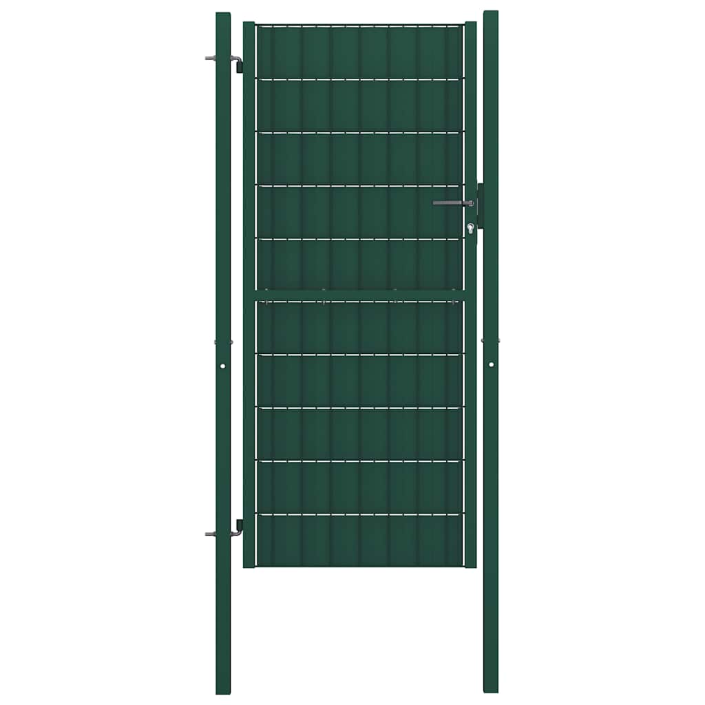 Fence Gate PVC and Steel Green