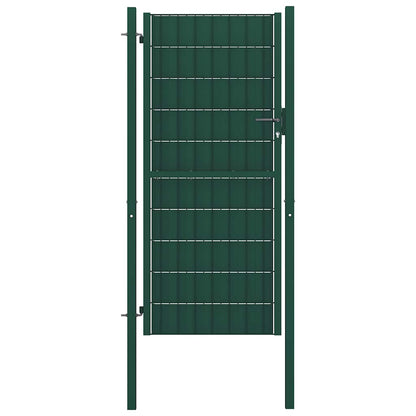 Fence Gate PVC and Steel Green