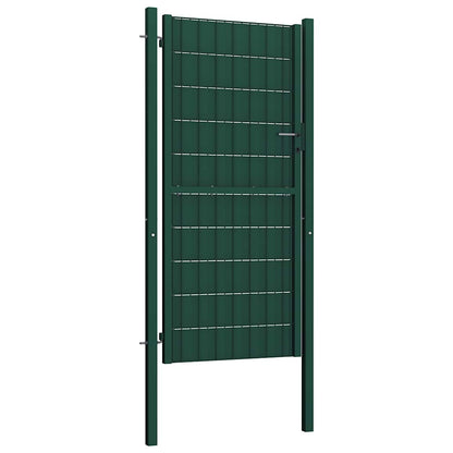 Fence Gate PVC and Steel Green