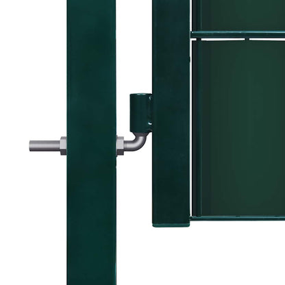 Fence Gate PVC and Steel Green