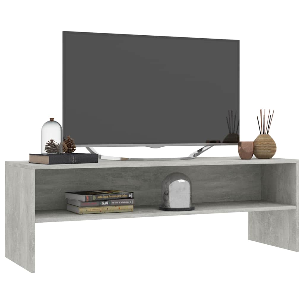 TV Cabinet 120x40x40 cm Engineered Wood Concrete grey