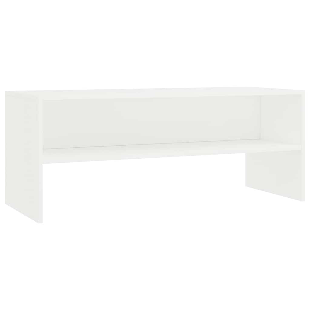 TV Cabinet 100x40x40 cm Engineered Wood White