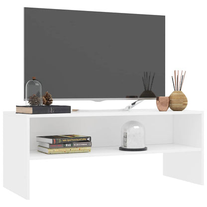 TV Cabinet 100x40x40 cm Engineered Wood White