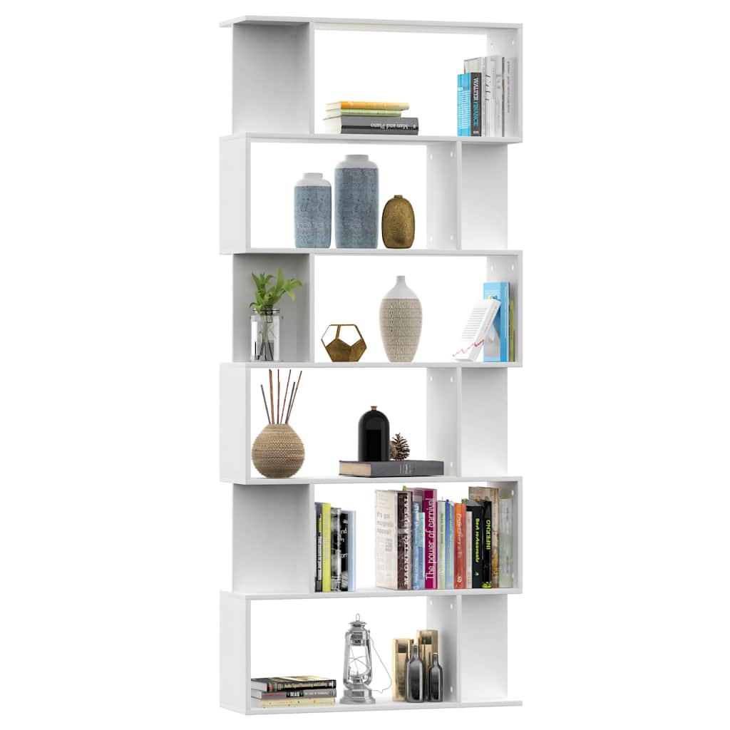 Book Cabinet/Room Divider 80x24x192 cm White