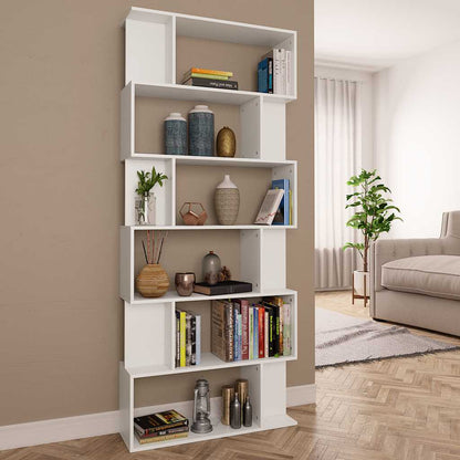 Book Cabinet/Room Divider 80x24x192 cm White