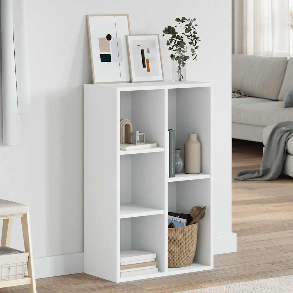 Book Cabinet/Sideboard 50x25x80 cm Engineered Wood White