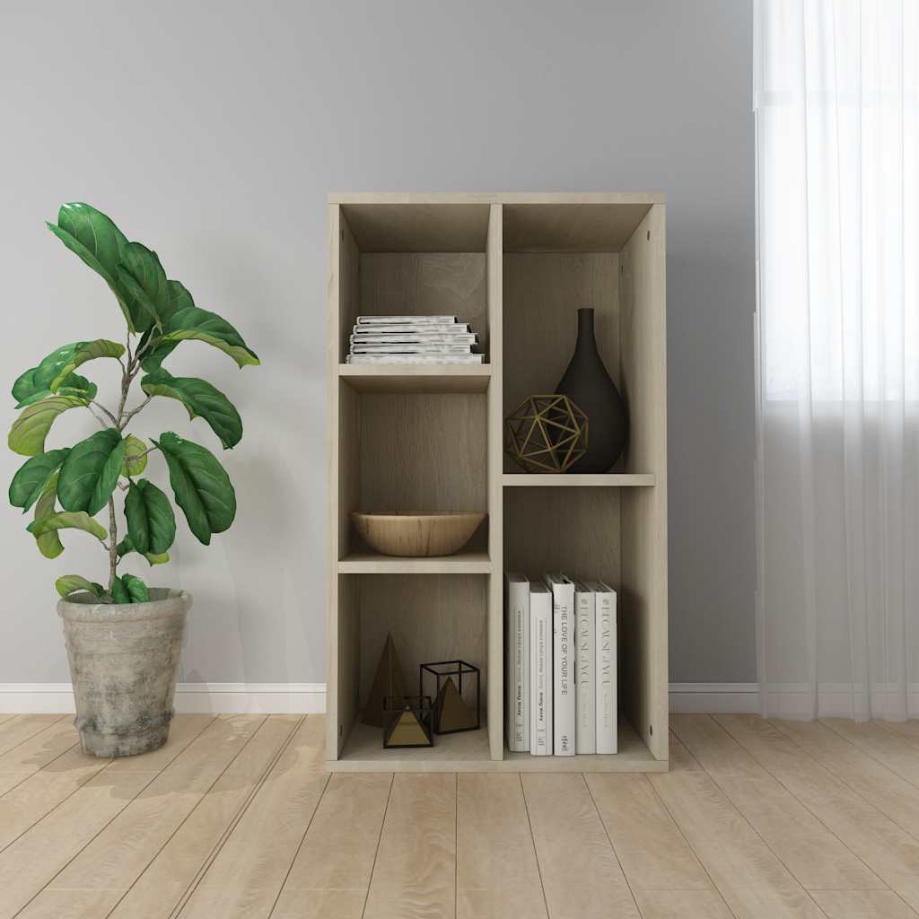 Book Cabinet/Sideboard 50x25x80 cm Engineered Wood Sonoma oak