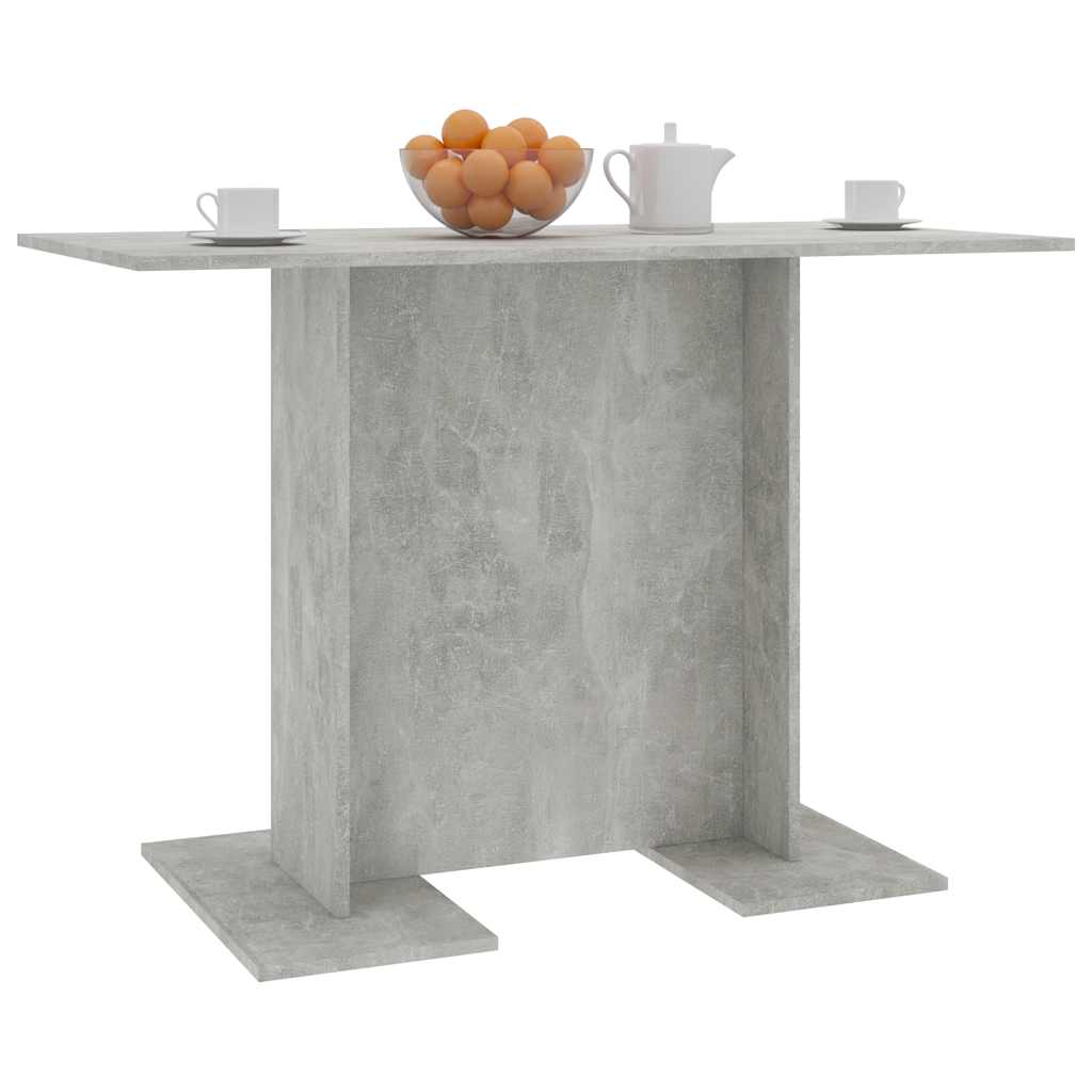 Dining Table 110x60x75 cm Engineered Wood Concrete grey