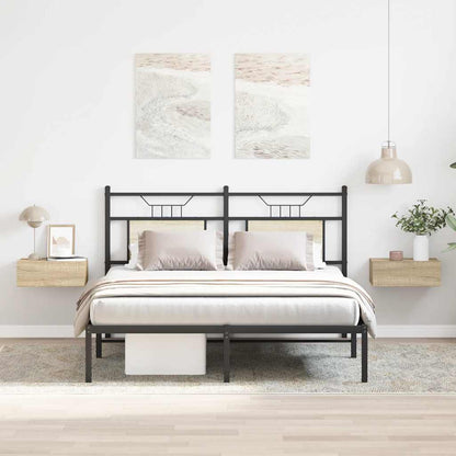 Floating Nightstands 40x30x15 cm Engineered Wood 2 pcs Sonoma oak