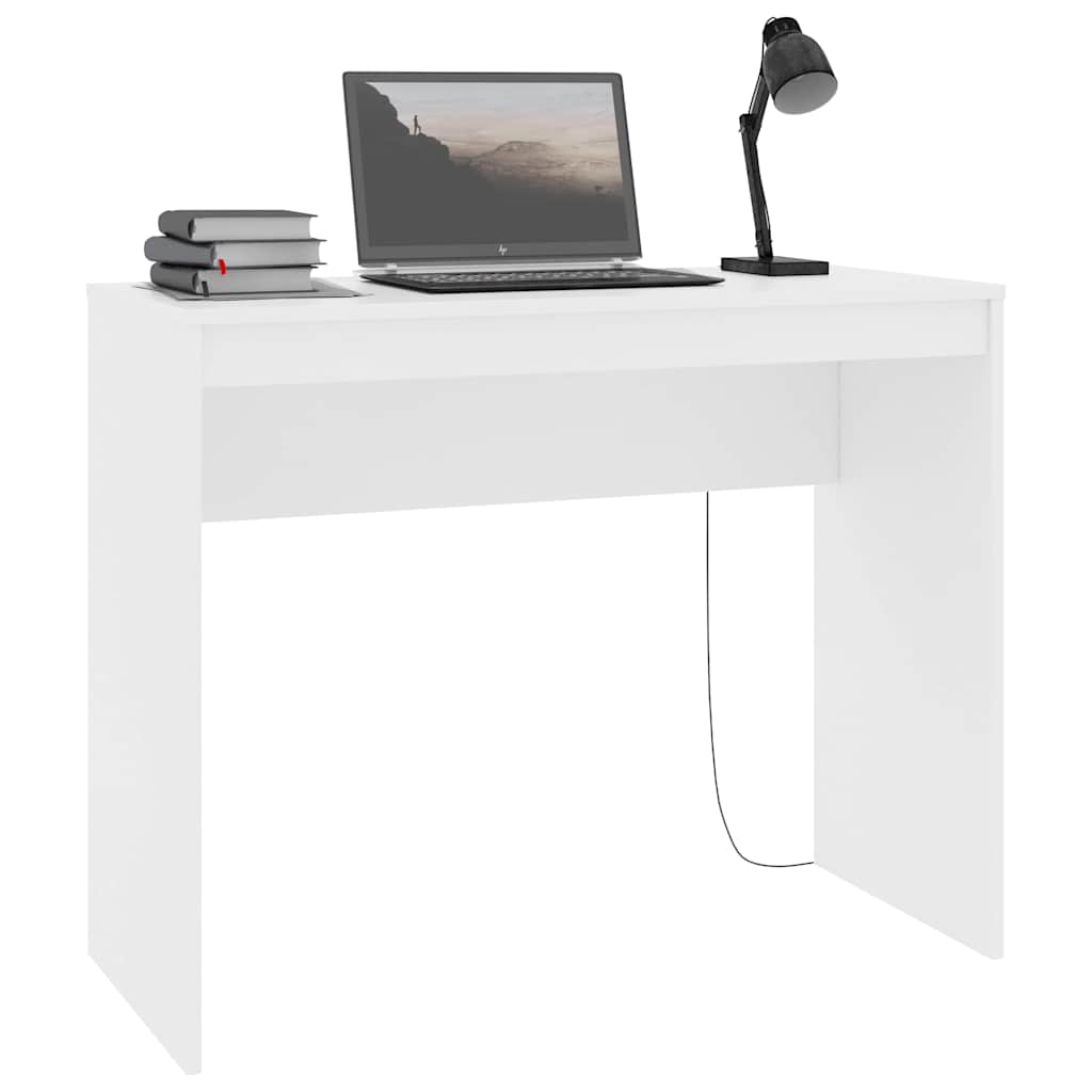 Desk 90x40x72 cm Engineered Wood White