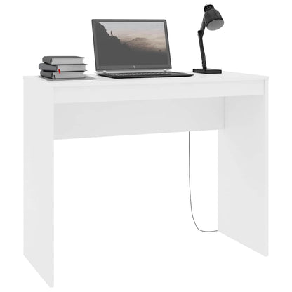 Desk 90x40x72 cm Engineered Wood White