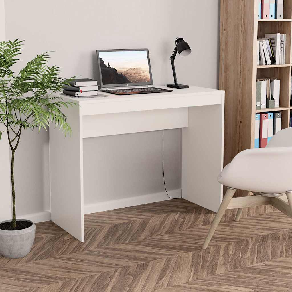 Desk 90x40x72 cm Engineered Wood White