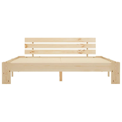 vidaXL Bed Frame without Mattress 160x200cm Solid Wood Pine 3