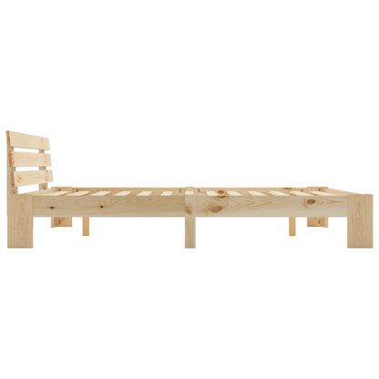 vidaXL Bed Frame without Mattress 160x200cm Solid Wood Pine 4
