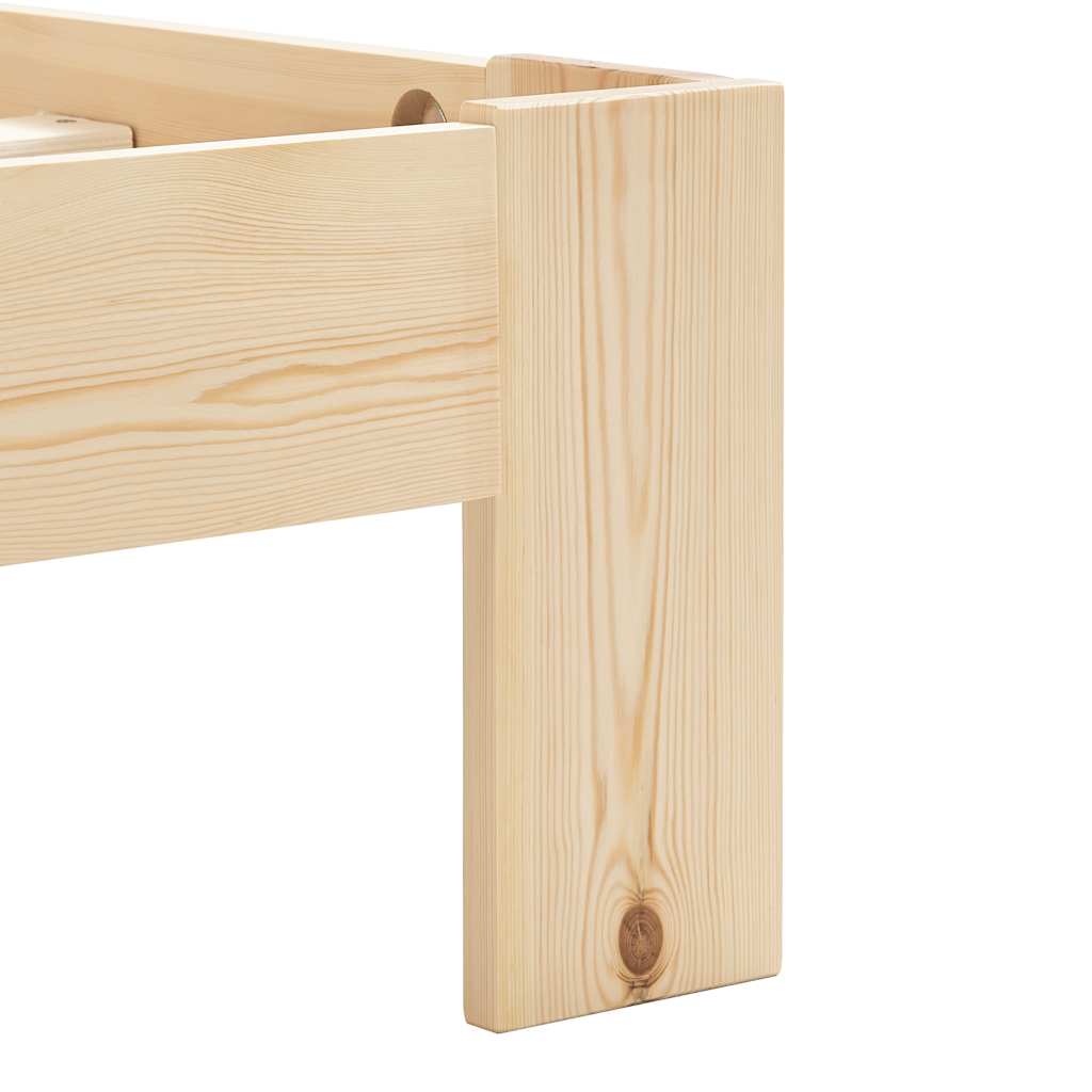 vidaXL Bed Frame without Mattress 160x200cm Solid Wood Pine 5