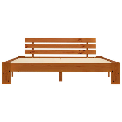 vidaXL Bed Frame without Mattress Honey Brown 180x200 cm 4