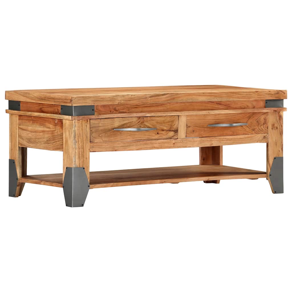 282751 vidaXL Coffee Table 110x52x45 cm Solid Acacia Wood 1