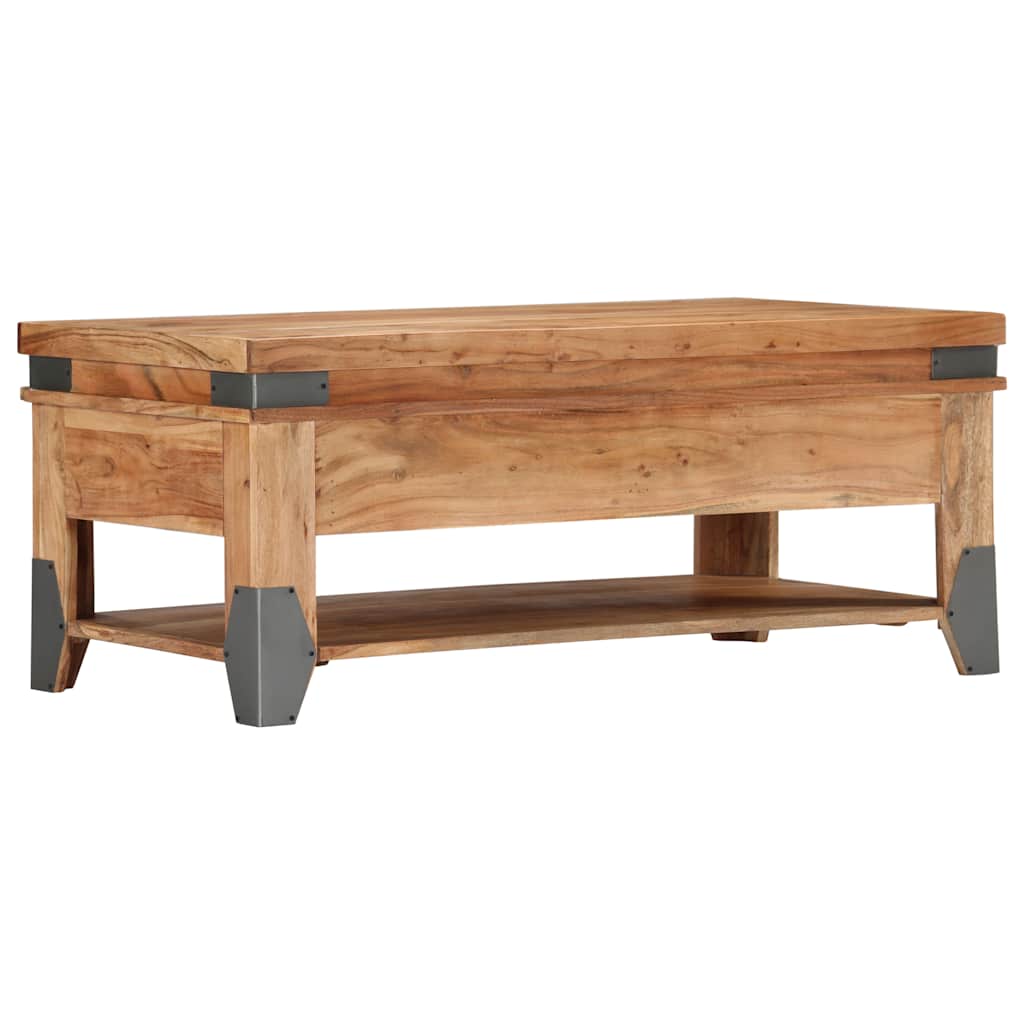 282751 vidaXL Coffee Table 110x52x45 cm Solid Acacia Wood 3