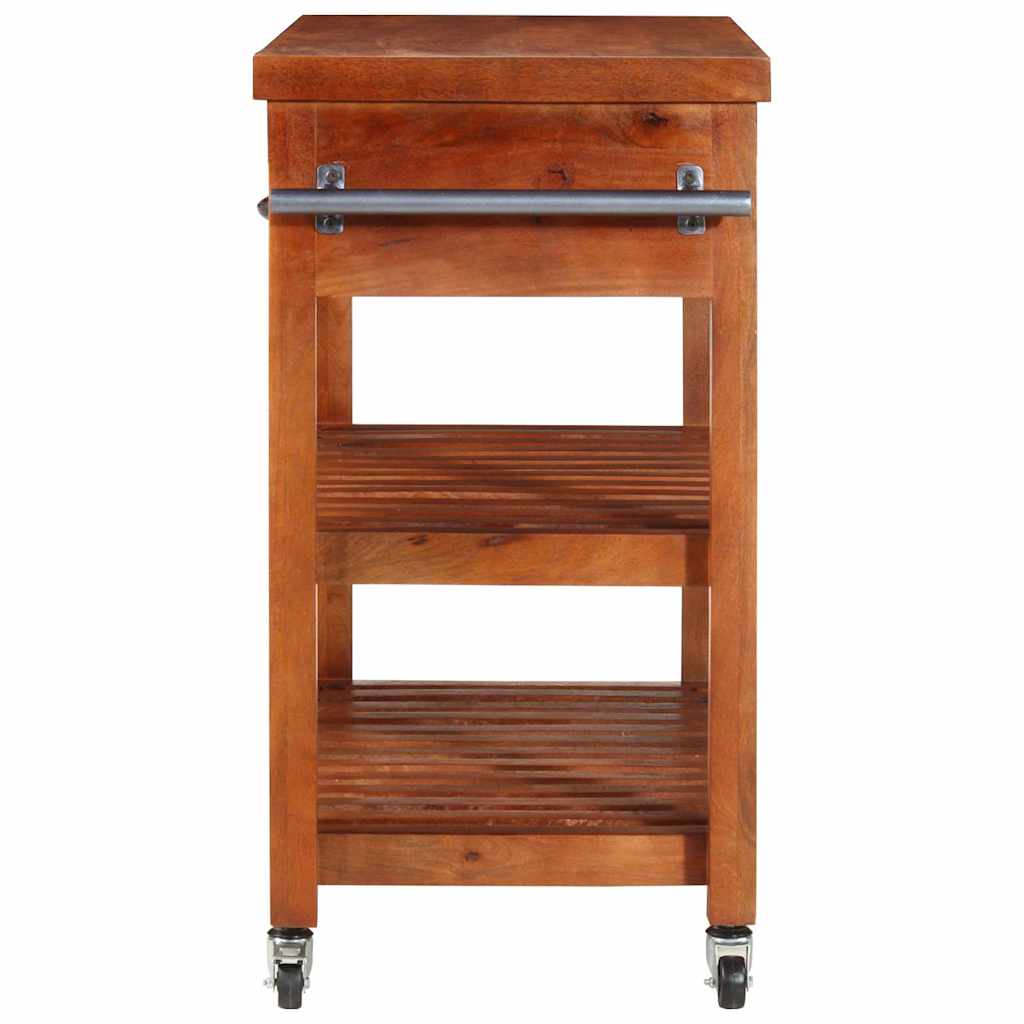 282753 vidaXL Kitchen Trolley 100x48x89 cm Solid Acacia Wood 5