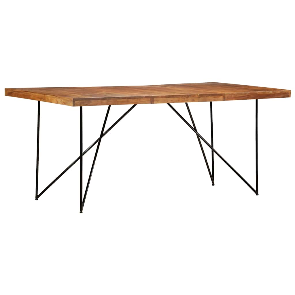 282881 vidaXL Dining Table 180x90x76 cm Solid Acacia Wood 1