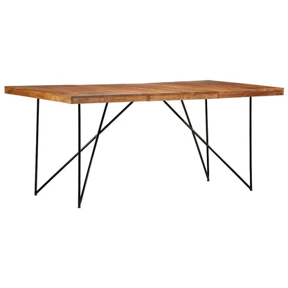 282881 vidaXL Dining Table 180x90x76 cm Solid Acacia Wood 1
