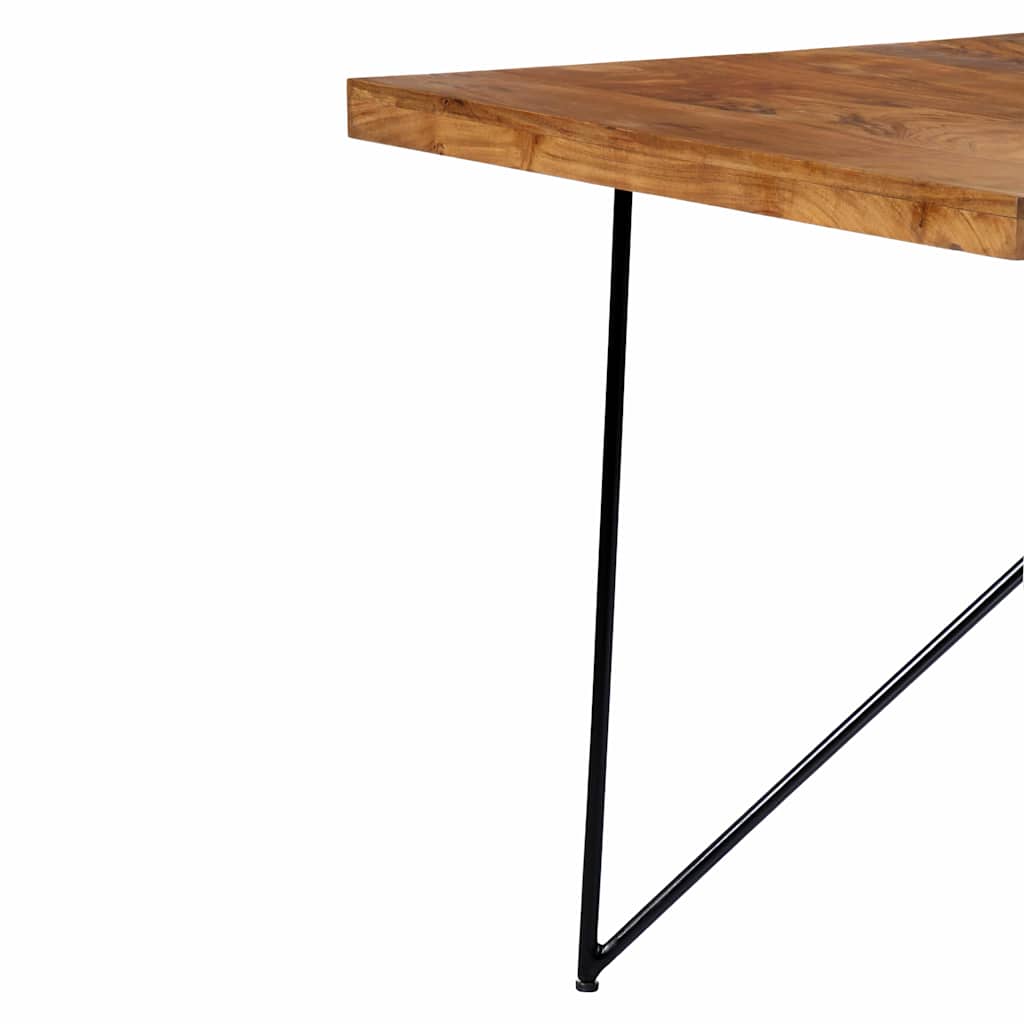 282881 vidaXL Dining Table 180x90x76 cm Solid Acacia Wood 5